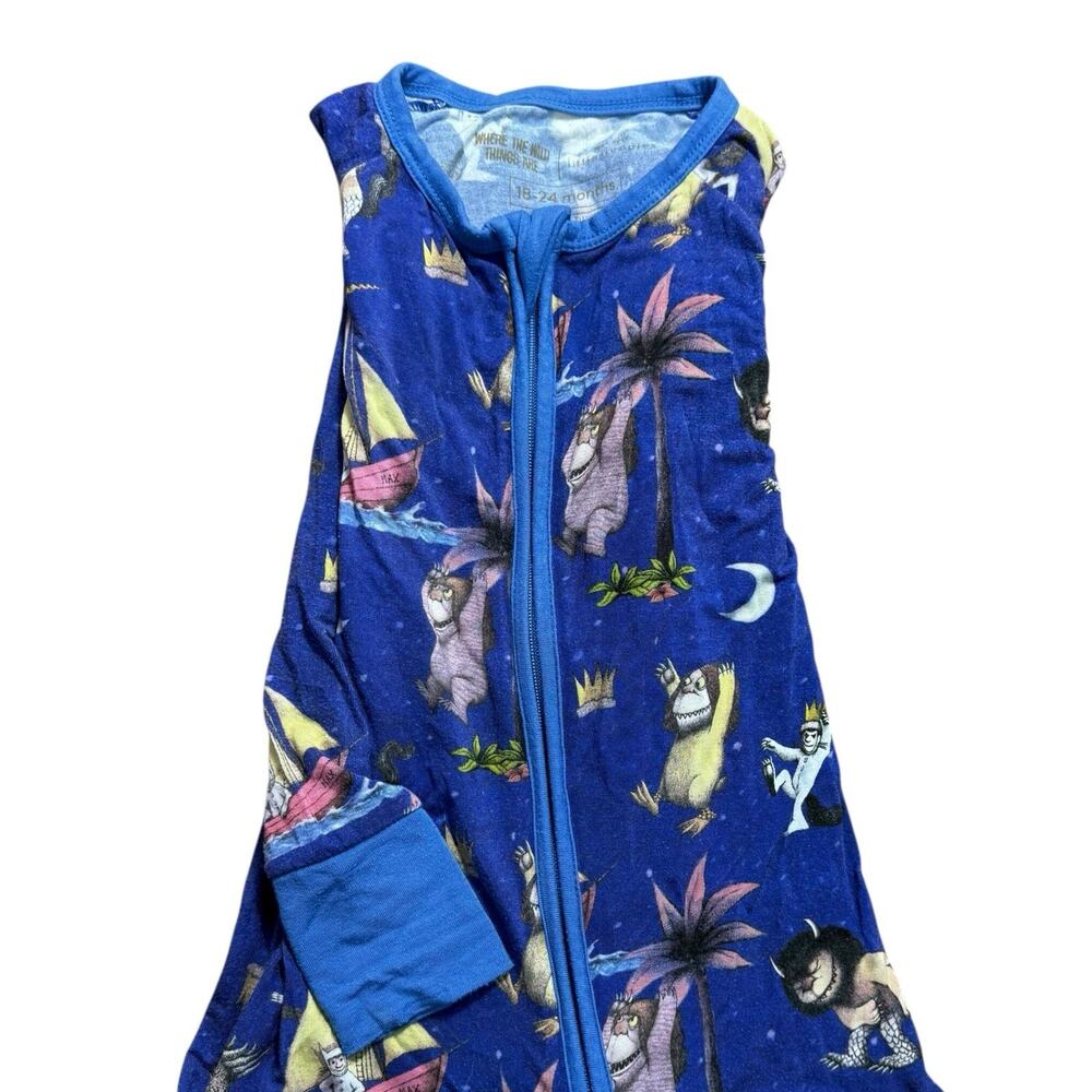 Little Sleepies 18 - 24 Months Where The Wild Things Are Zippy Bamboo Pajamas - Picture 6 of 7
